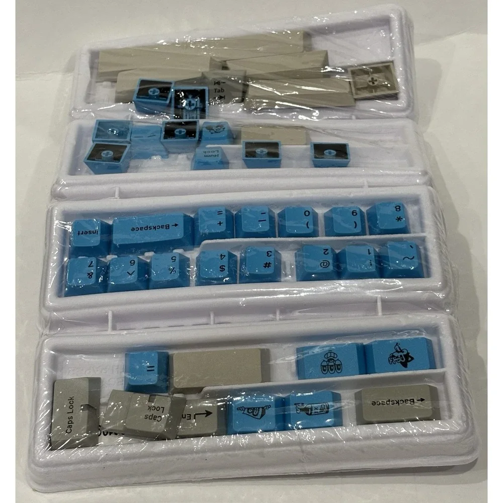 BMG FPTK2063/C Rubberhose CYL Base Keycap Set Blue Gray 221-Piece New